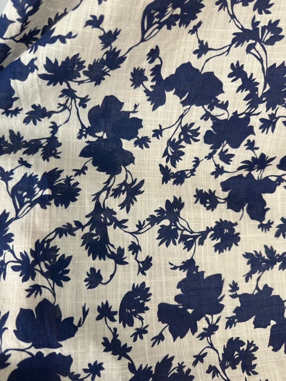 The GREAT. The Boating Skirt Autumn Leaf Floral Cotton Lined Blue Small Feminine - Picture 13 of 16